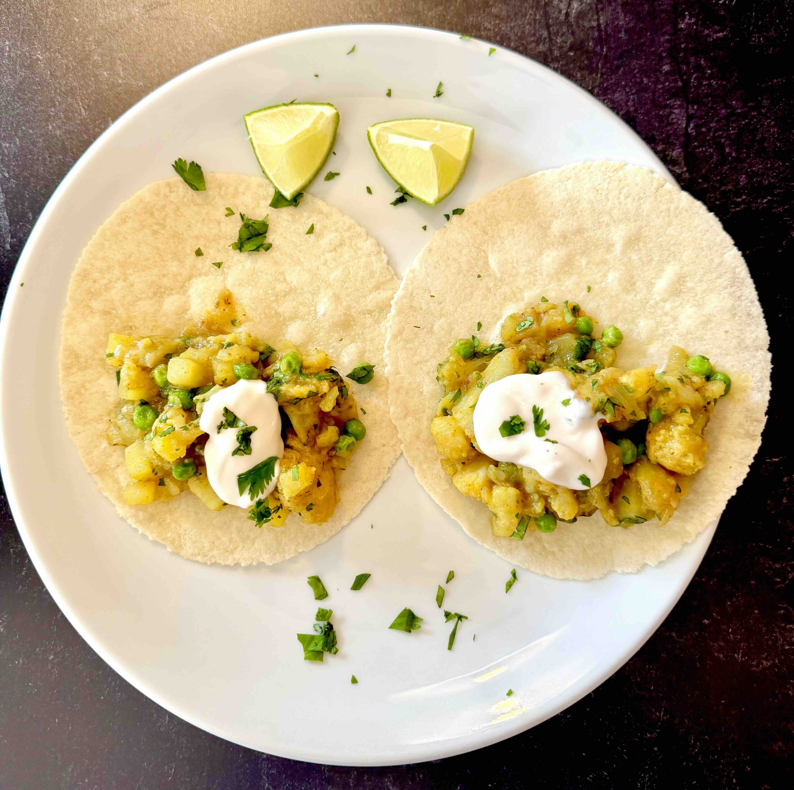Curried Cauliflower with Peas recipe