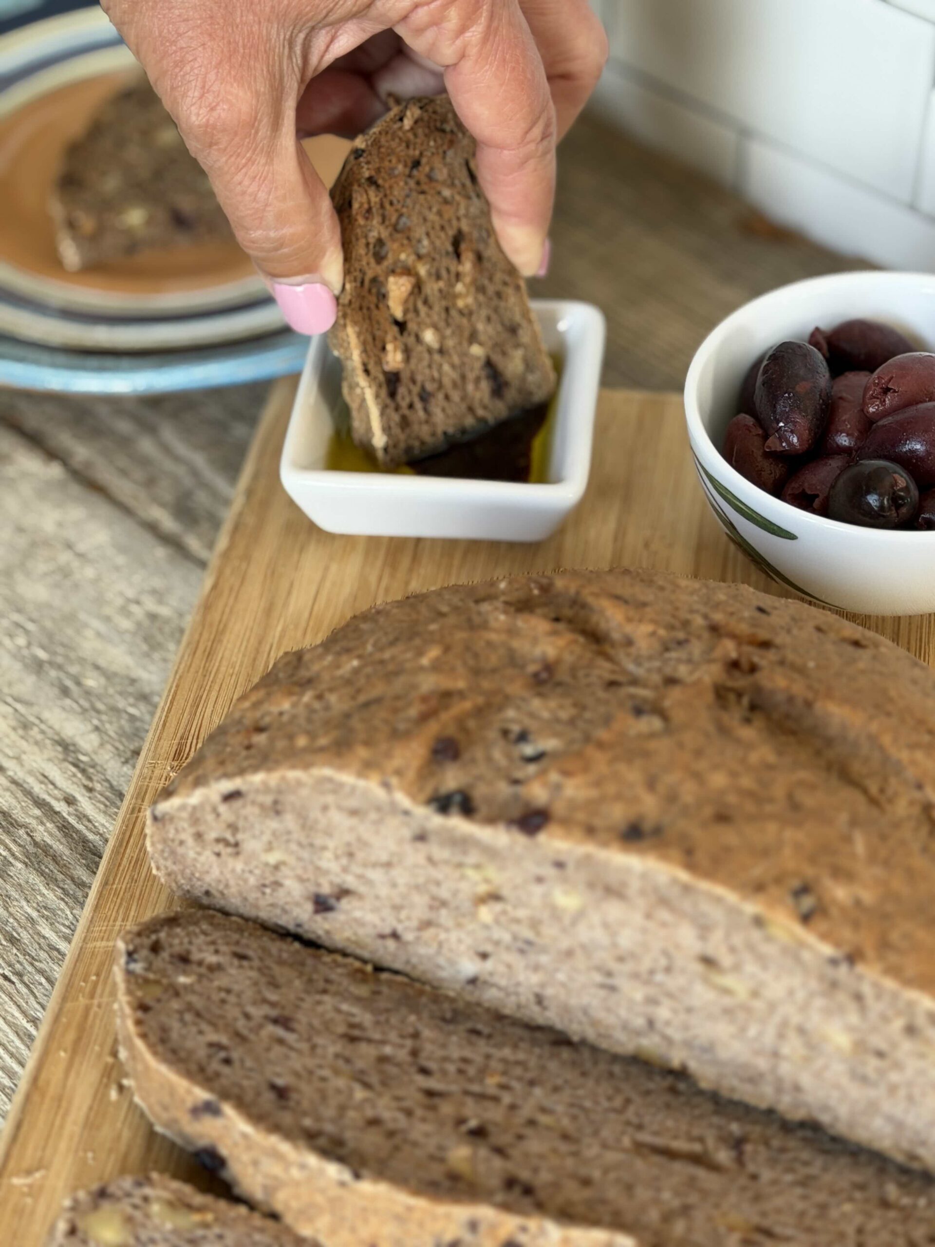 Gluten-Free Vegan Walnut Olive Bread - Image 2