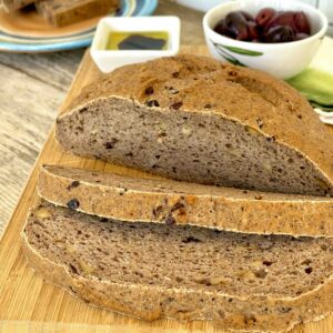 Gluten-Free Vegan Walnut Olive Bread